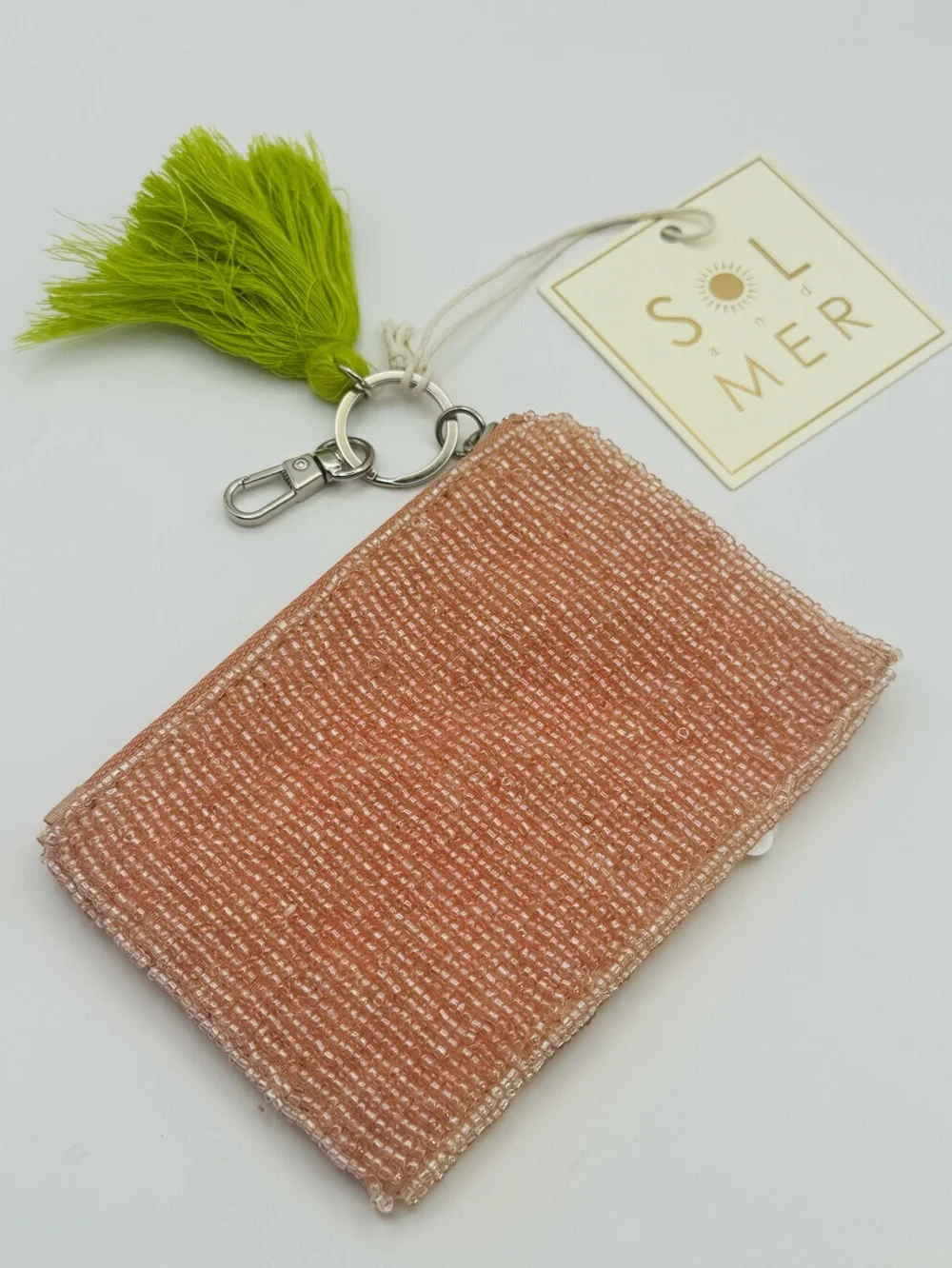 Sol And Mer Beaded Piña Colada Pouch Coin Purse Wallet